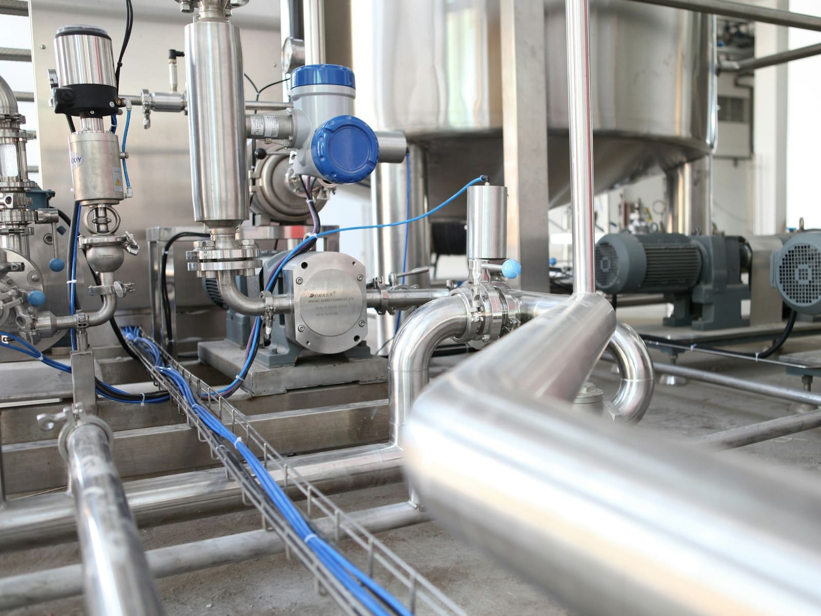 Dense industrial machinery and process equipment